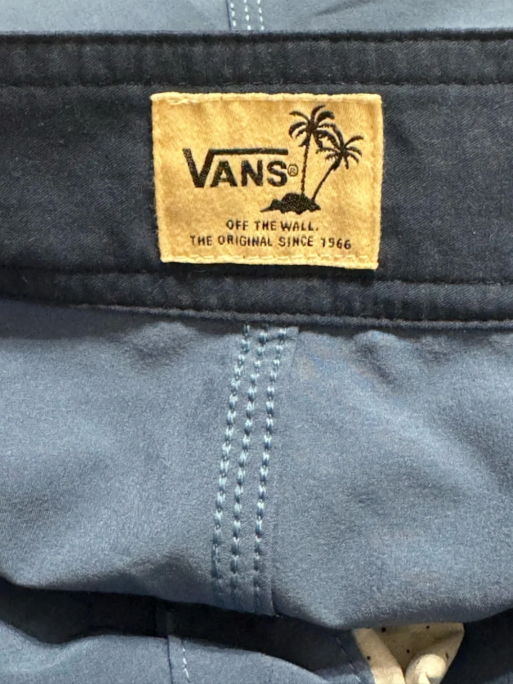 Vans Men’s Blue Everride Scalloped Boardshorts Sz 32